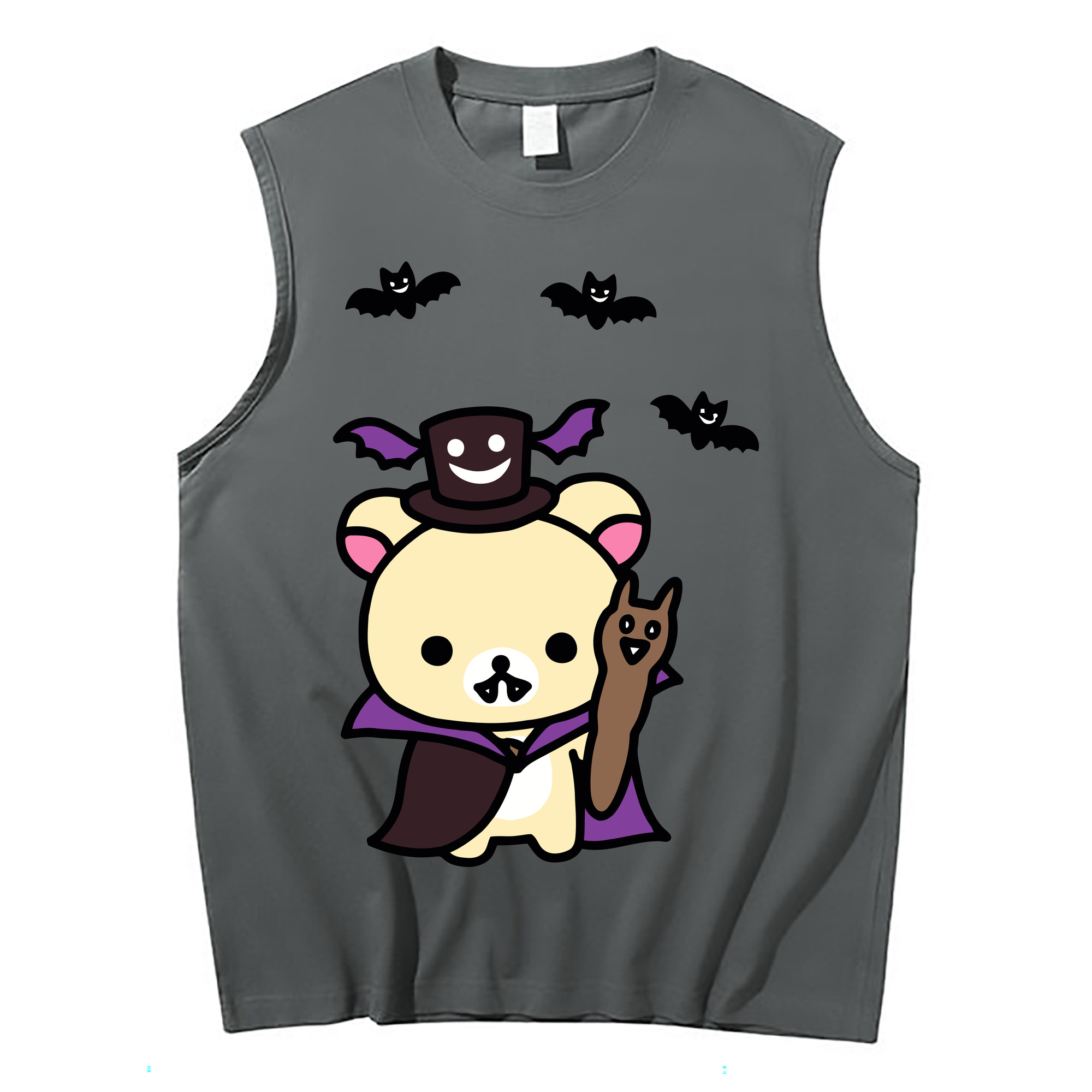 （画像用） リラックマ リラックマ キイロイトリ Rilakkuma Korilakkuma Kiiroitori コットン100％タンクトップ（フロントプリント）
